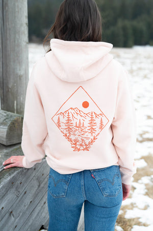Take Me to the Wildflowers Unisex Hoodie - Pale Pink