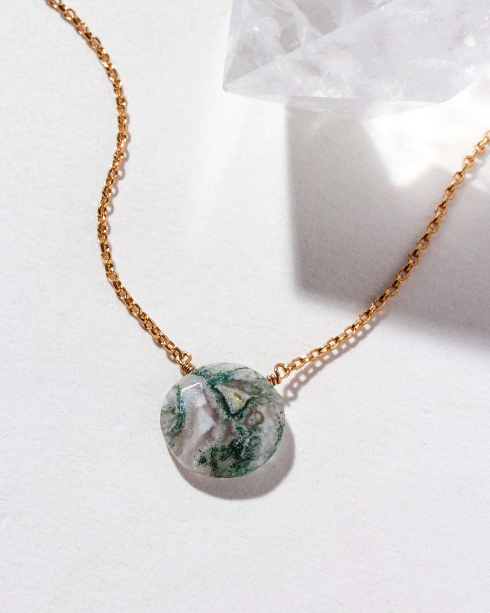 Gem in the Moon Gemstone Necklace- Ocean Jasper