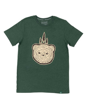 Bear Tree Unisex Tee - Heather Forest