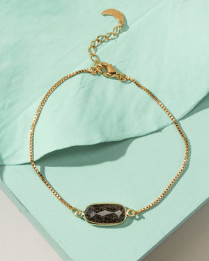 Of The Elements Bracelet- Black Sunstone