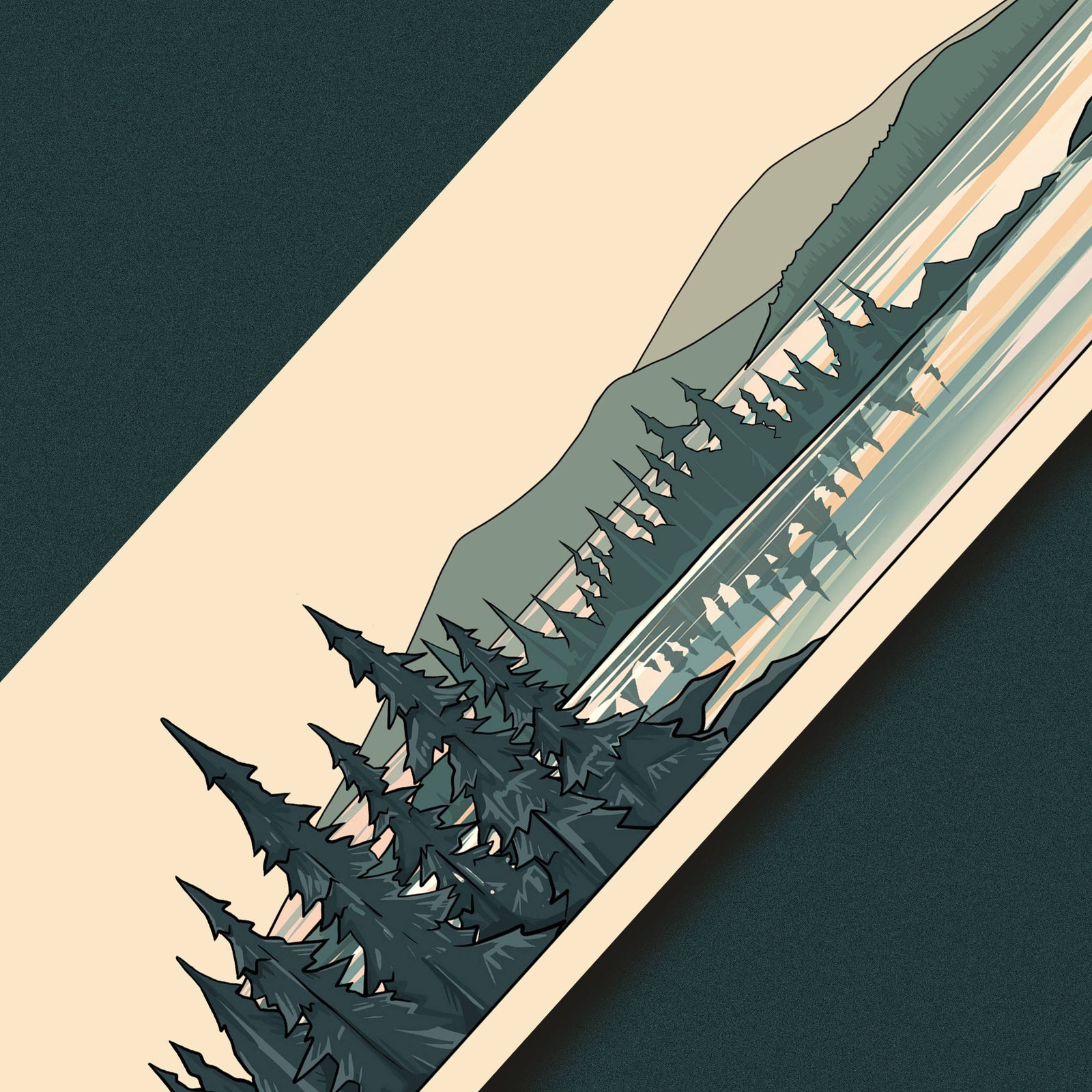 Boundary Waters Miniscape Sticker