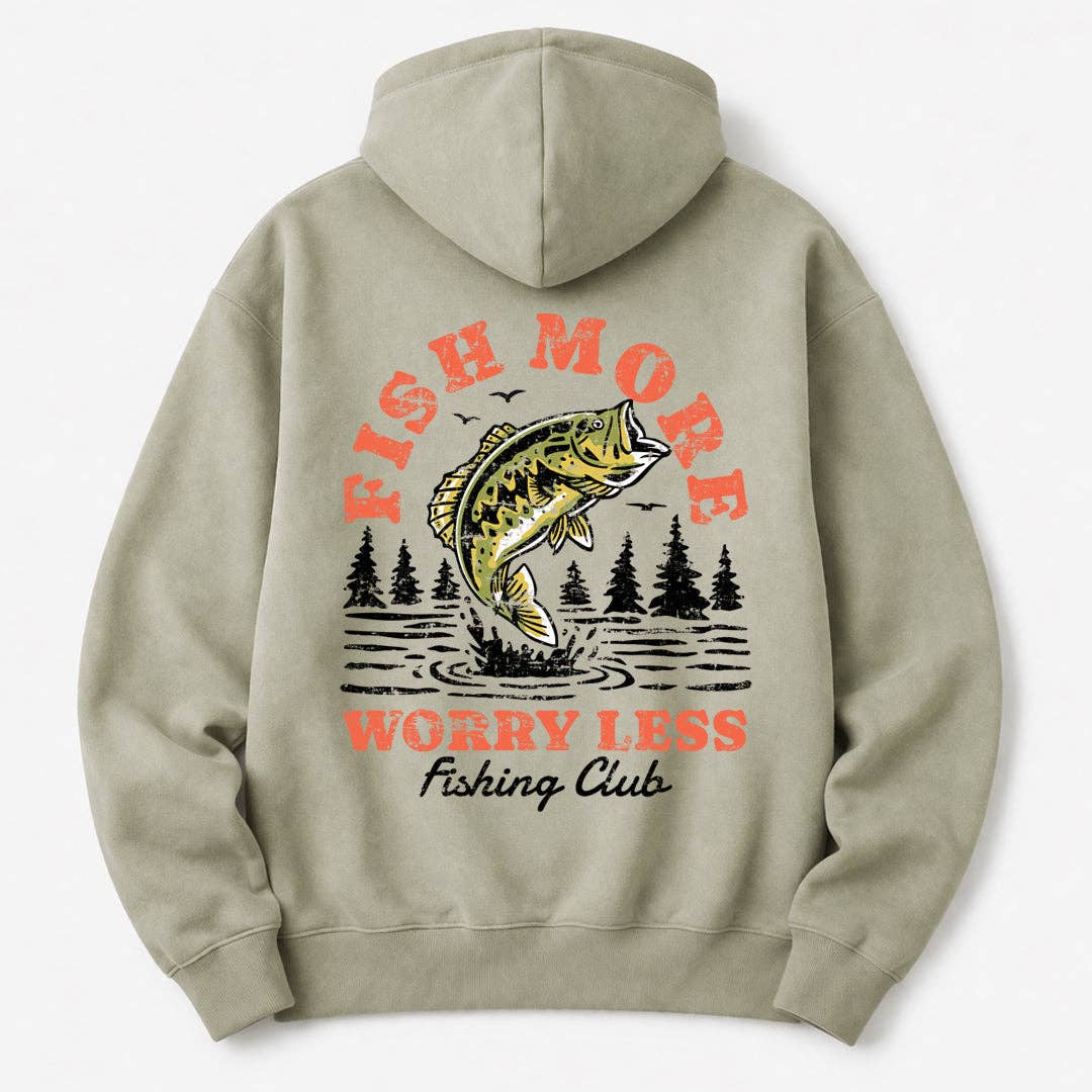 Vintage Fish More Premium Hoodie