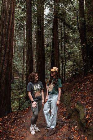 Bear Tree Unisex Tee - Heather Forest