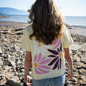 In Full Bloom Boxy Tee - Buttermilk