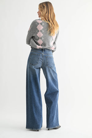 Ultra Wide Leg - Dark Wash