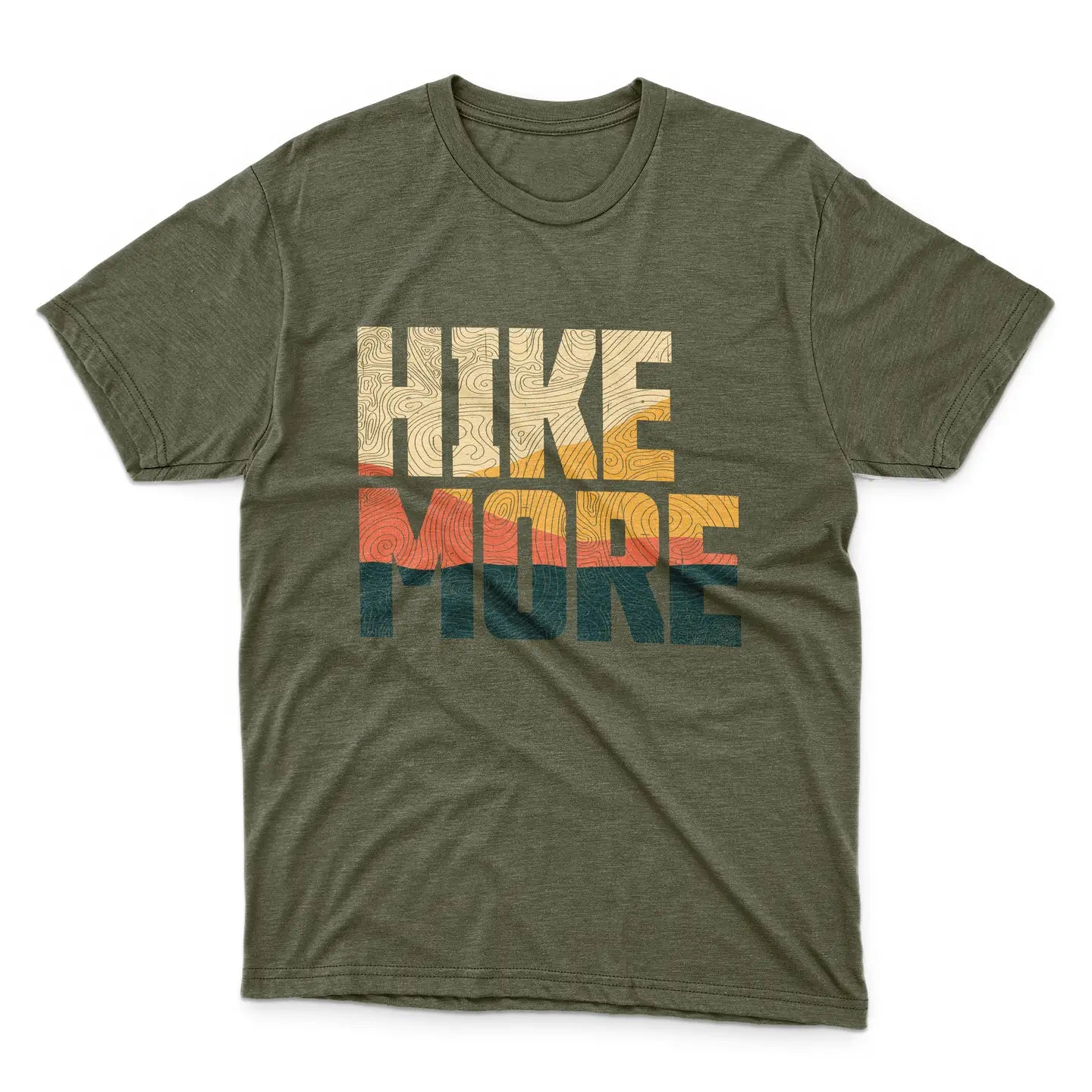 Hike More T-Shirt - Military Green