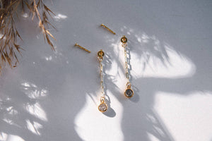 Starlit Shine Cubic Zirconia Front and Back Drop Earrings