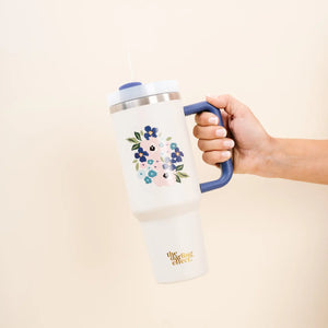 40oz Take-Me-Everywhere Wildflower Tumbler - Cream