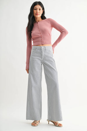 The Side Stripe Wide Leg Jean