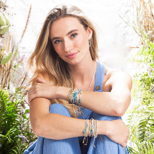 Joy: Dalmatian Jasper/Gold Bracelet