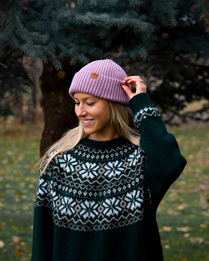Cuffed Beanie - Mauve