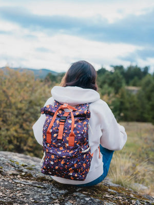 Adventure Backpack - Plum Floral