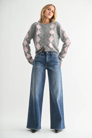 Ultra Wide Leg - Dark Wash