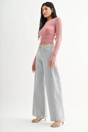 The Side Stripe Wide Leg Jean