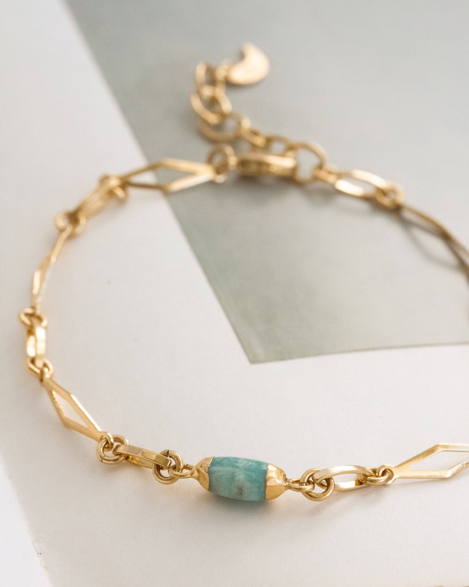 Pebble Path Bracelet- Amazonite