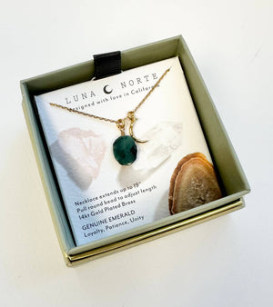 Celestial Being Necklace- Emerald