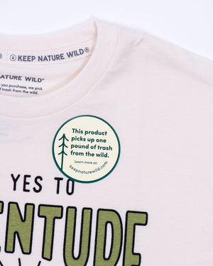 Say Yes to Adventure Unisex Tee - Natural