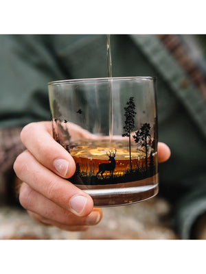 Forest Animals Whiskey Glasses