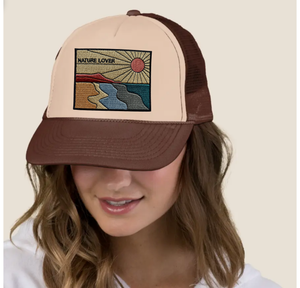 Nature Lover Trucker Hat - Brown/Khaki