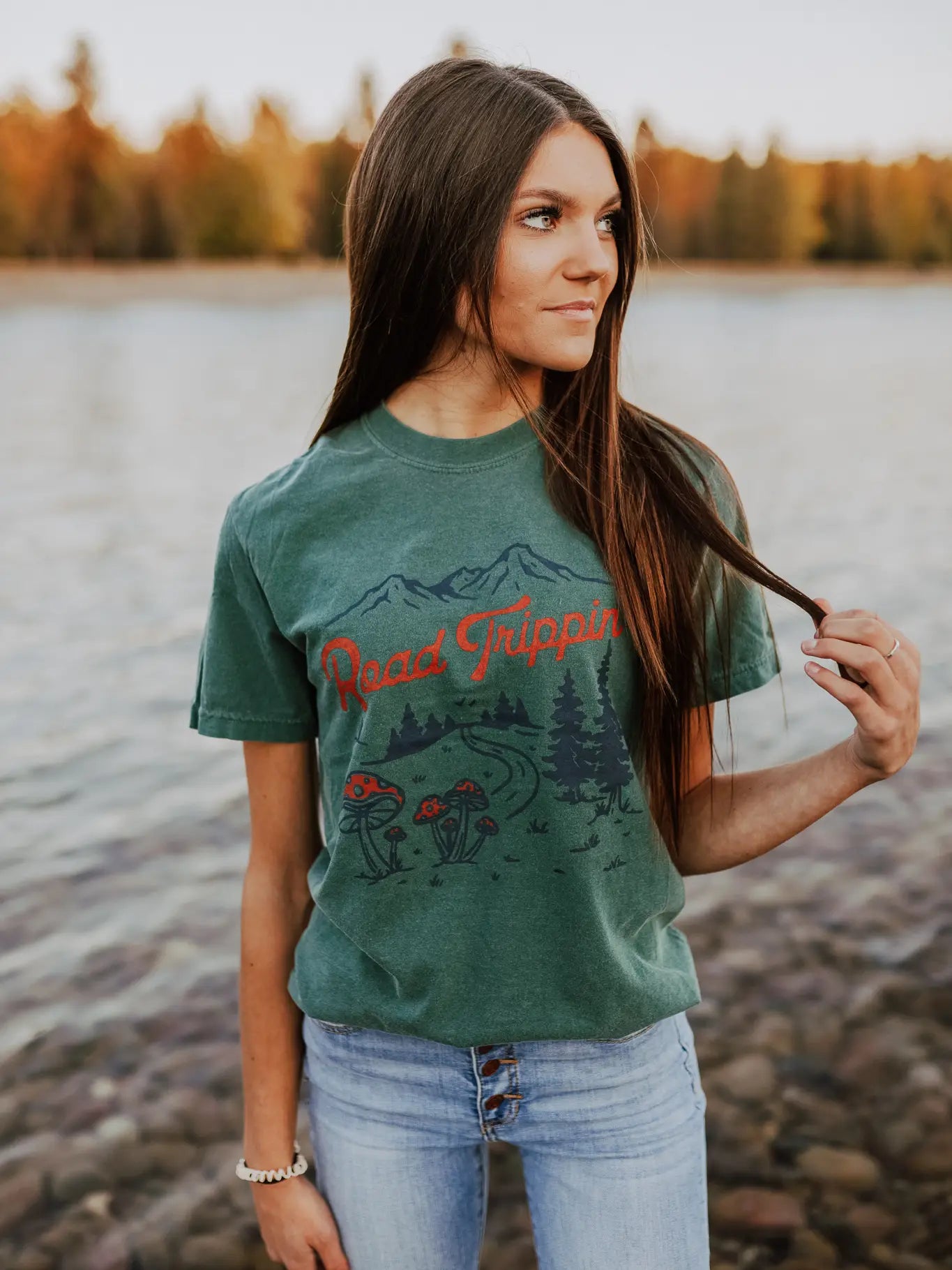 Road Trippin Unisex Tee - Blue Spruce
