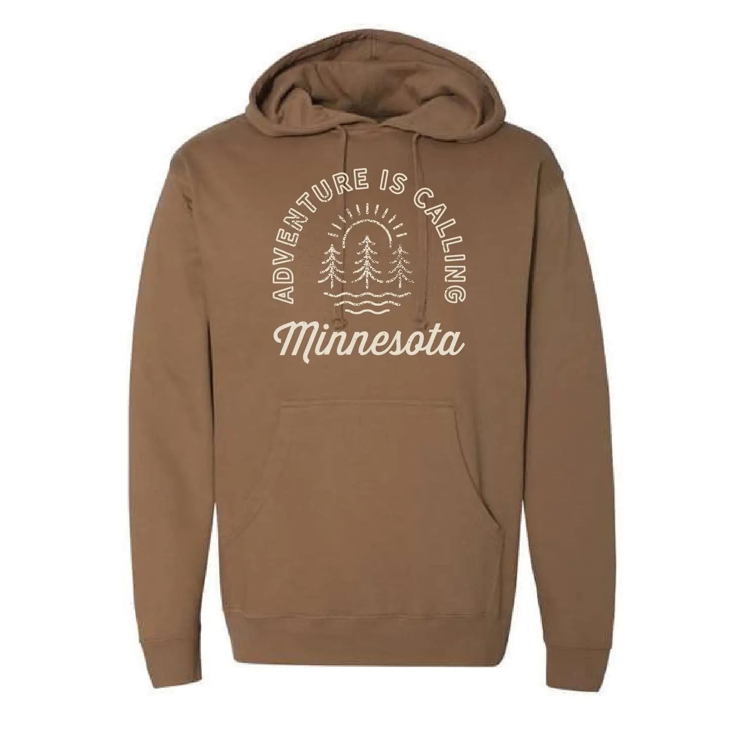 Adventure Is Calling MN Hoodie - Saddle