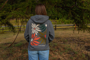 In Full Bloom Unisex Hoodie - Charcoal