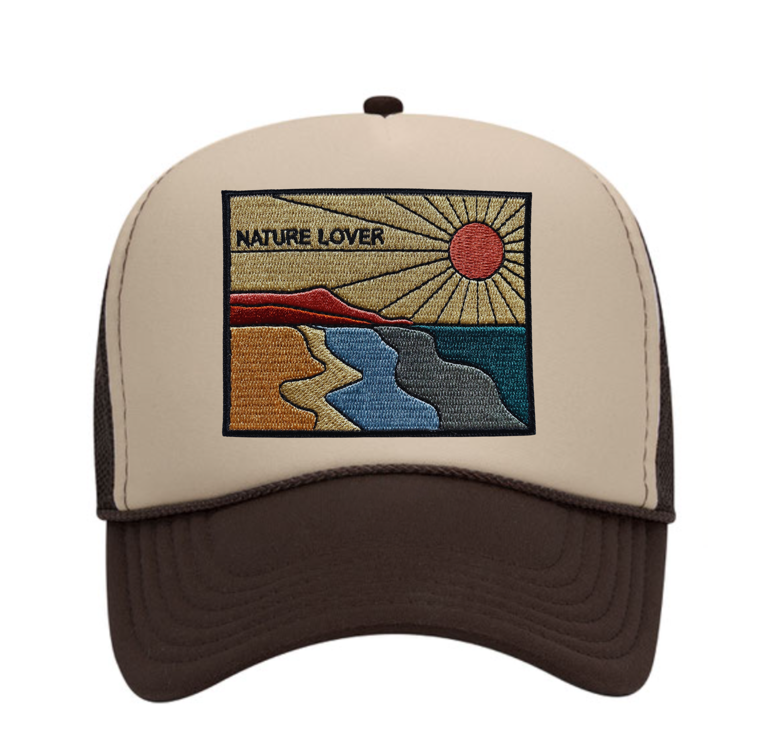 Nature Lover Trucker Hat - Brown/Khaki