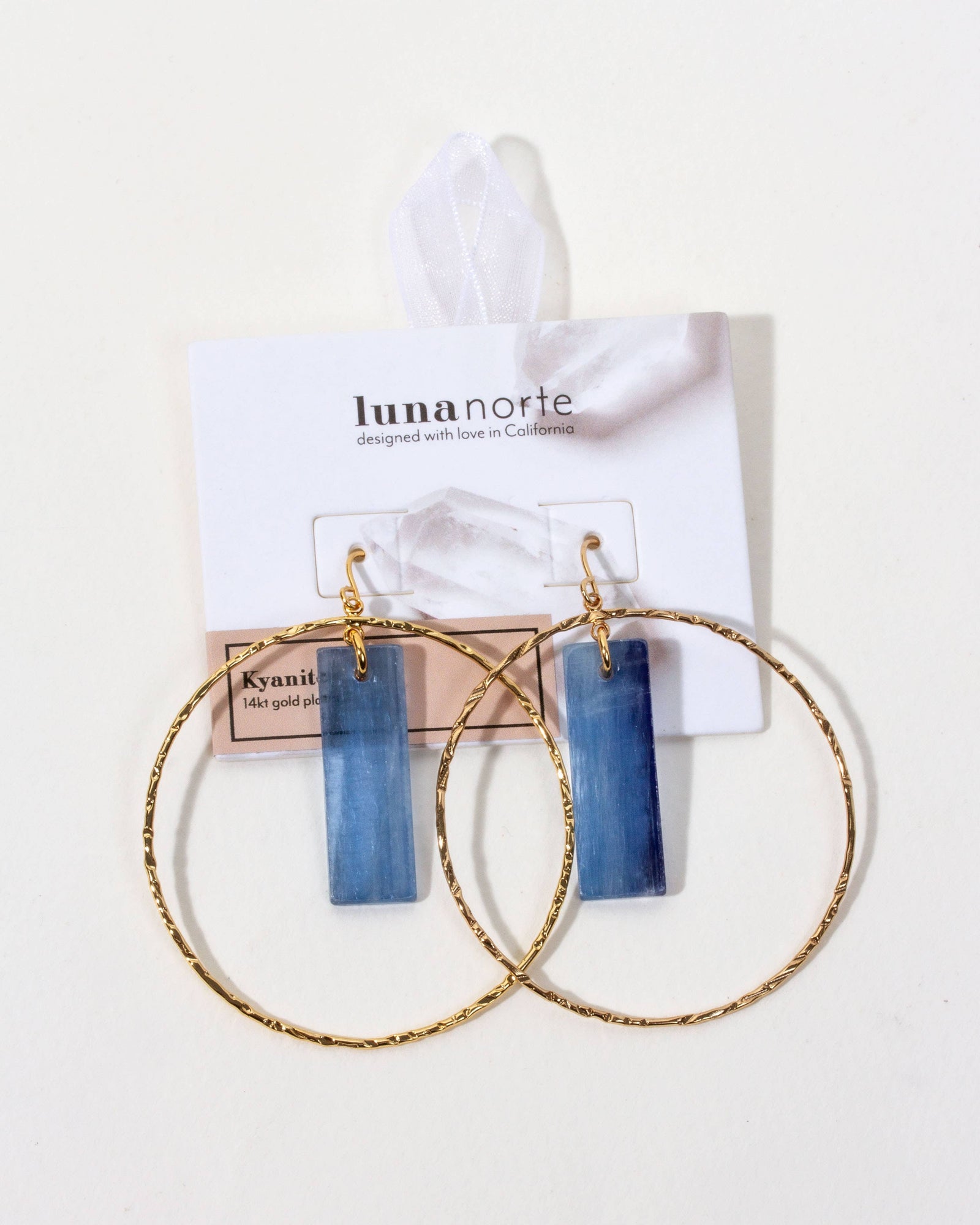 Skyline Hoop Earrings - Kyanite