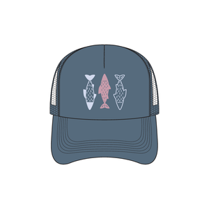 Three Fish Foam Trucker - Blue