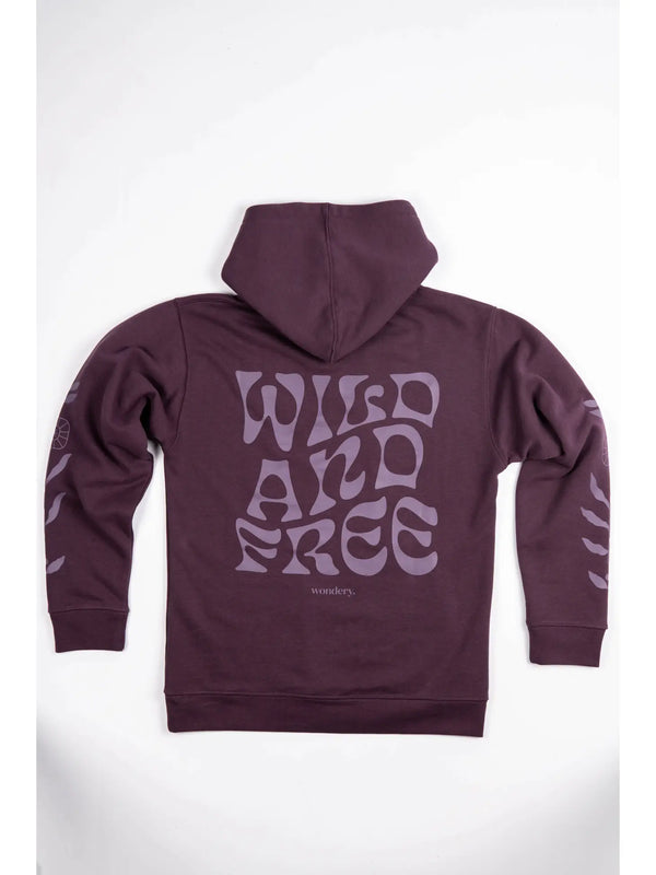 Wild and Free Hoodie - Plum