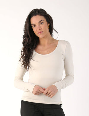 Aubrey Long Sleeve: Oatmilk