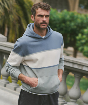 Cloud 9 Fleece Relaxed Hoodie - Blue/Neutral Colorblock