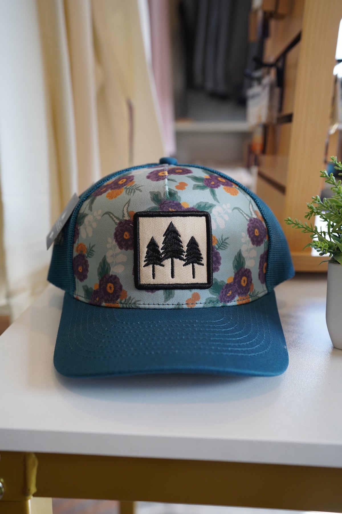 Three Tree Tri Tone Trucker- Fall Floral