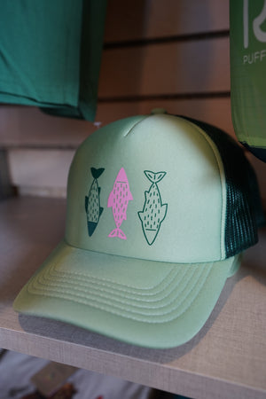Three Fish Foam Trucker - Green