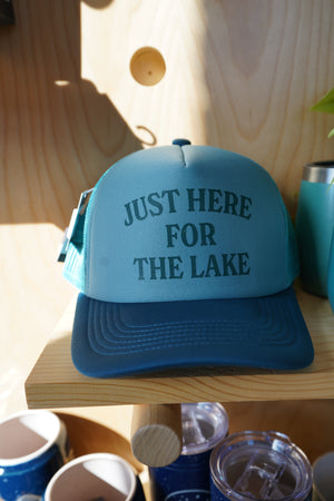 Just Here For The Lake Foam Trucker