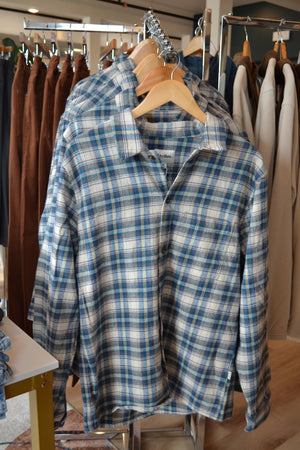 Surf Long Sleeve Flannel - Natural