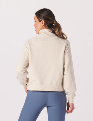 Daily Scuba 1/4 Zip - Oatmilk
