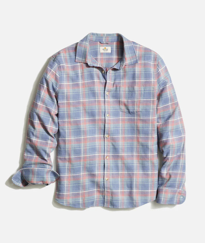 Stretch Selvage Long Sleeve Shirt - Multi Plaid