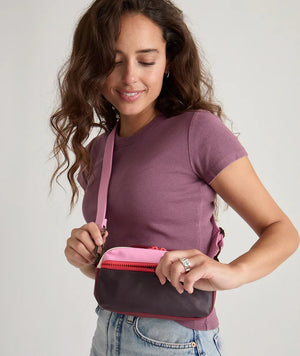 Colorblock Fanny Pack - Wine