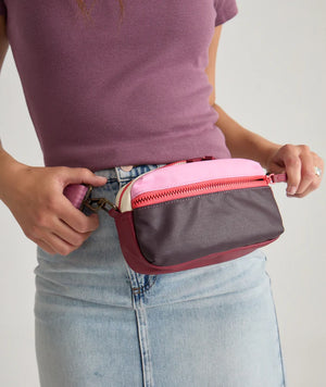 Colorblock Fanny Pack - Wine