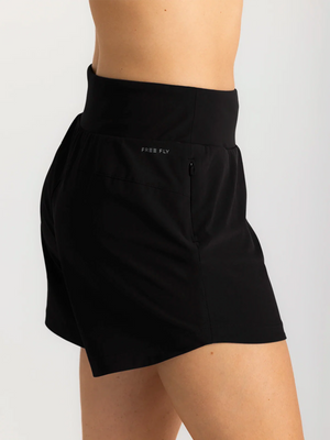 Women's Bamboo-Lined Active Breeze Short 5" - Black