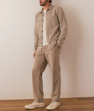 Pacifica Stretch Twill Shirt - Taupe Herringbone