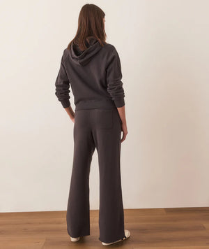 Anytime Wide Leg Sweatpants - Washed Black