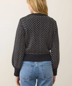 Alma Crewneck Sweater - Black/White