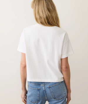 Women's Luxe Sueded Tee - Bright White