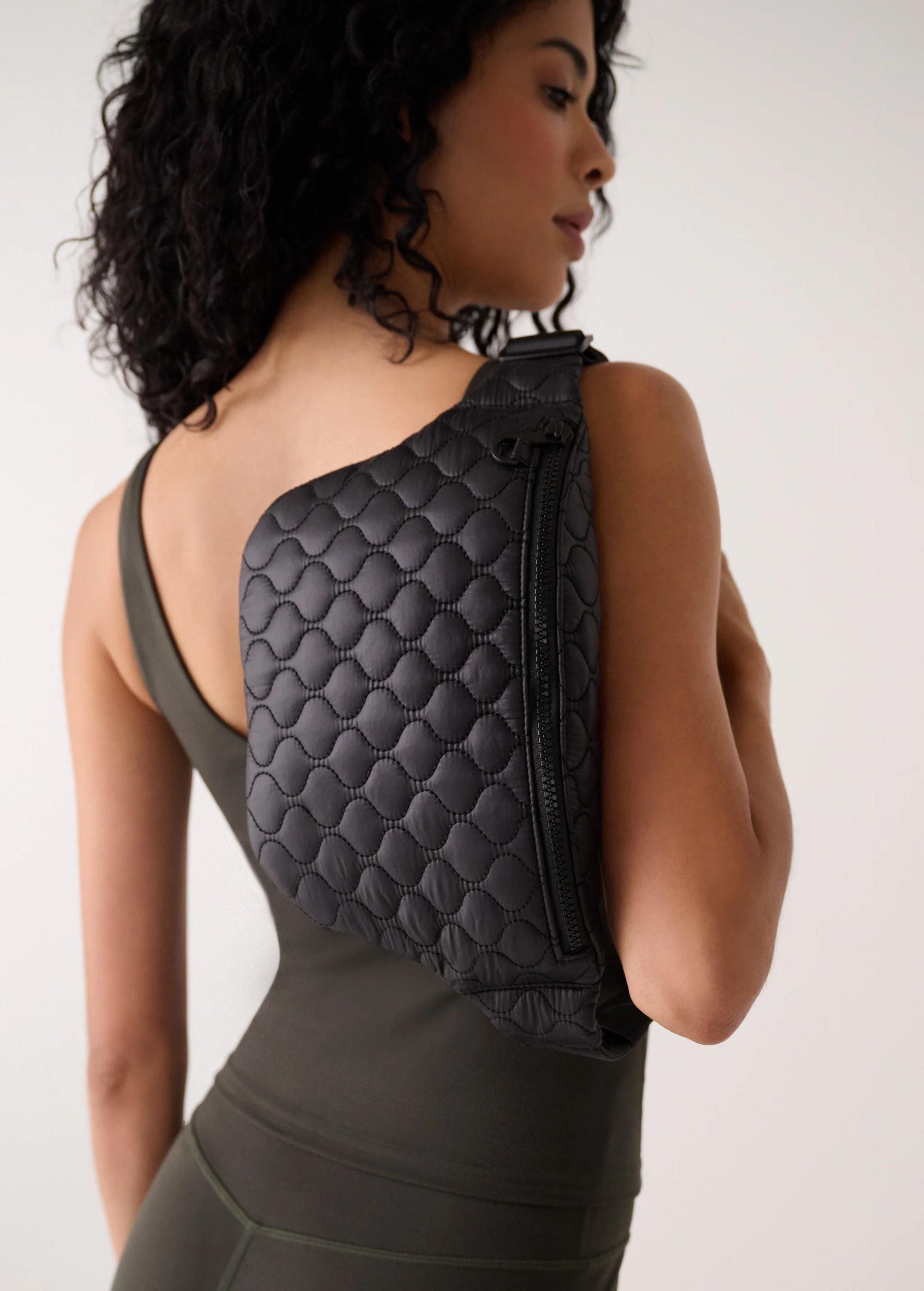 Taylor Quilted Belt Bag - Black