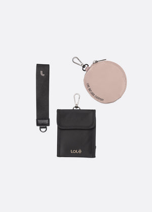 Alesia Double Wristlet Wallet - Pebble