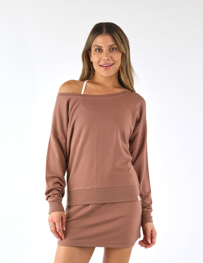 Lounge Off Shoulder: Mocha