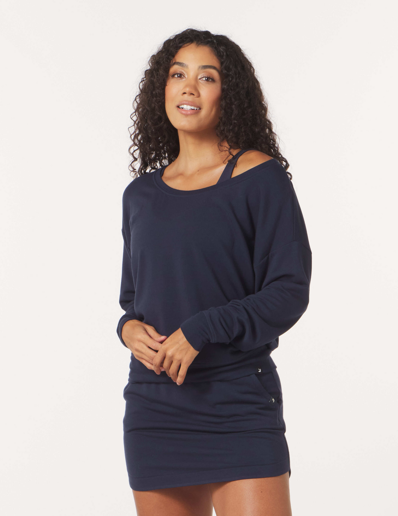 Lounge Off Shoulder: Navy