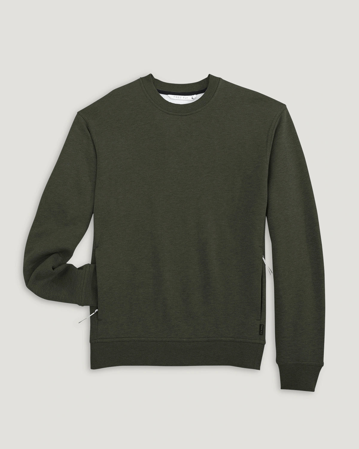 Men's Bamboo Northcoast Fleece Crew - Dark Forest